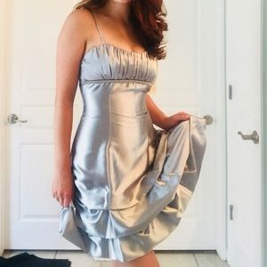 Silver cocktail dress - never worn